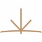 Ekena Millwork Alberta Timber Gable Bracket, Western Red Cedar, 108"W x 63"H x 1 1/2"D x 3 1/2"F, 14/12 Pitch GBW108X63X0204ALB00SWR - alternate 1